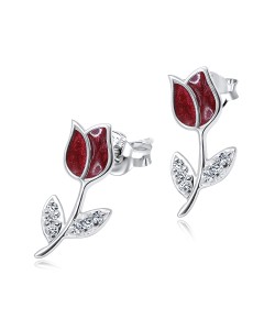 Rosebud Silver Ear Stud STS-3471 (PR6)